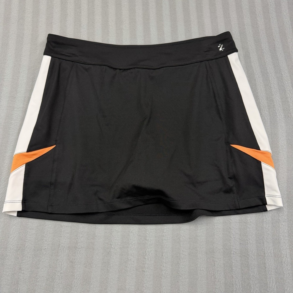 IZOD Performance Cool FX Women's Skort Size Small Petite Black Orange White Golf